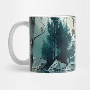 Teal Mountain lake Mug